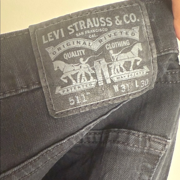 Levi’s 511 Classic Black Men's Jeans ( size 31/30) - Picture 3 of 9